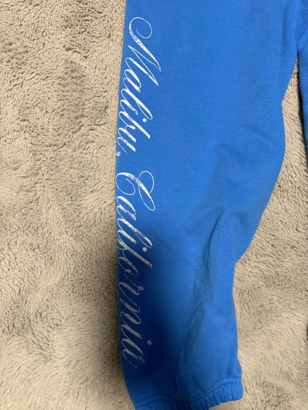 PINK Victoria's Secret Blue "Don't Be Salty" Kids Sweatpants - Picture 5 of 5